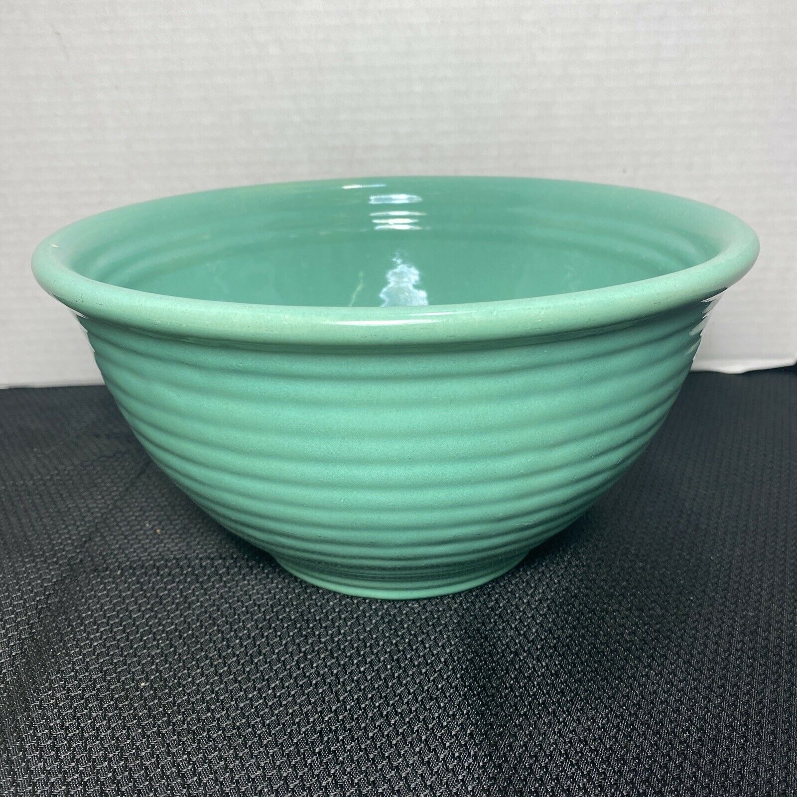 Scarce Vintage Bauer Los Angeles Green Pottery Ringware #12 Bowl