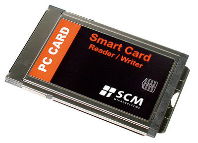 SCR243 Smart Card Reader / Writer PC Card  ID CAC SCM Microsystems *New*