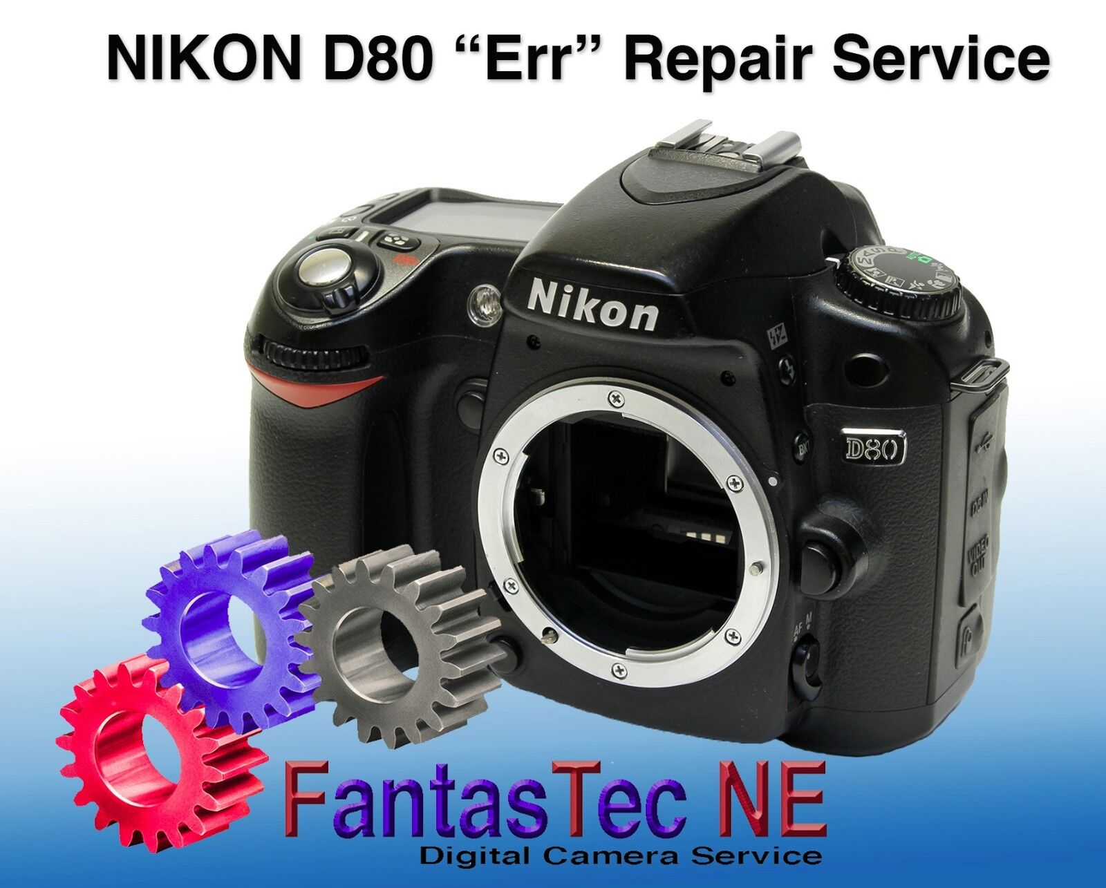 Repair Service Nikon D80 Flashing Error Message "err"