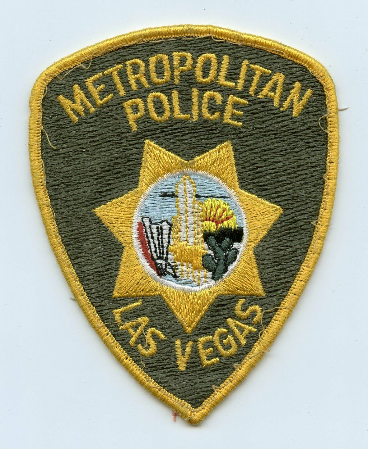 Vintage Las Vegas Nevada Police Uniform/shoulder Patch Nv
