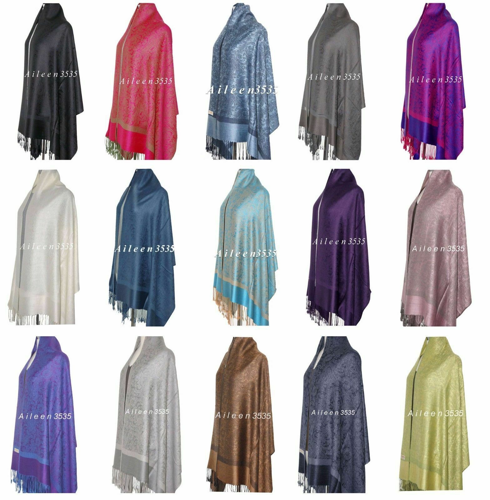 Stunning Pashmina  Paisley Shawl/wrap/scarf