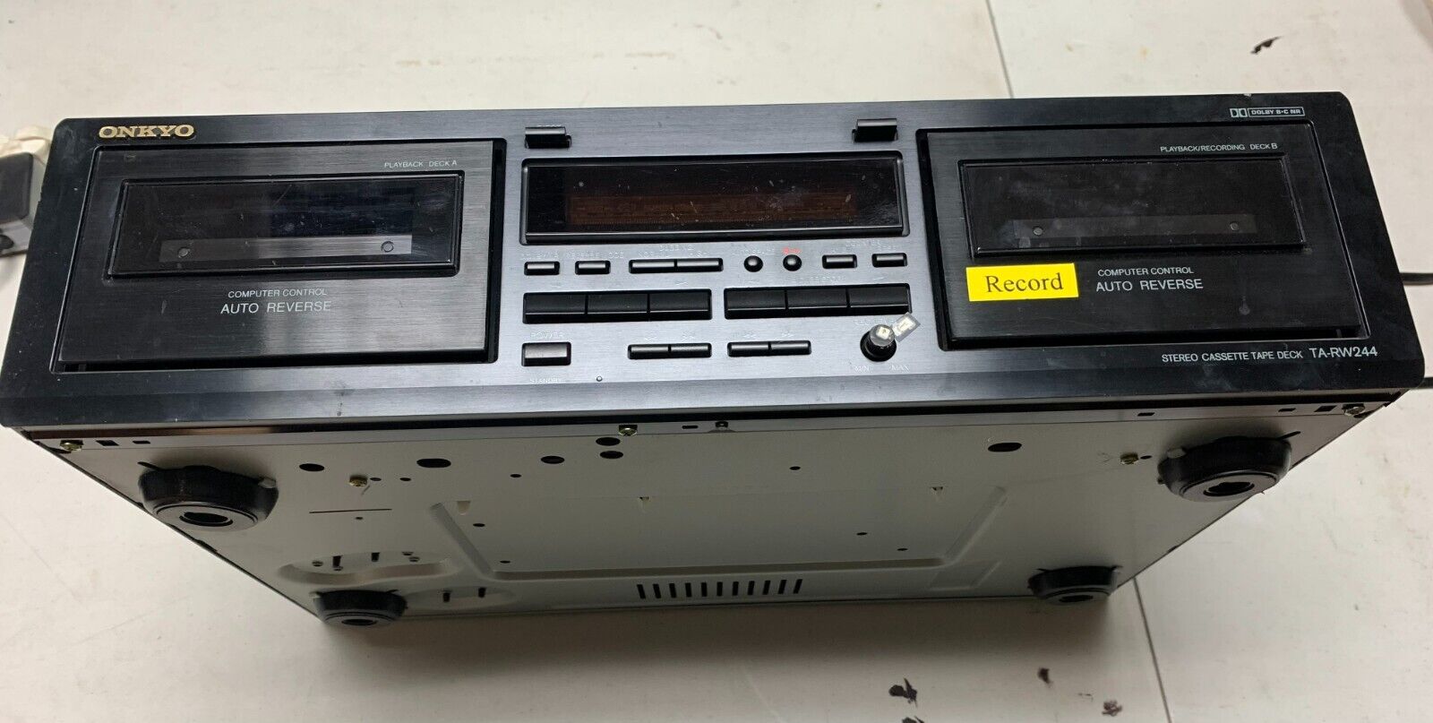 Onkyo Ta-rw244 Stereo Cassette Player Recorder Dual Double Tape Deck