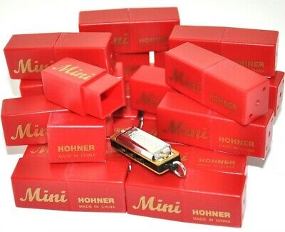 Wholesale Lot of 24 Hohner Mini Harmonicas in Key of C Model 38-C -Really Plays!