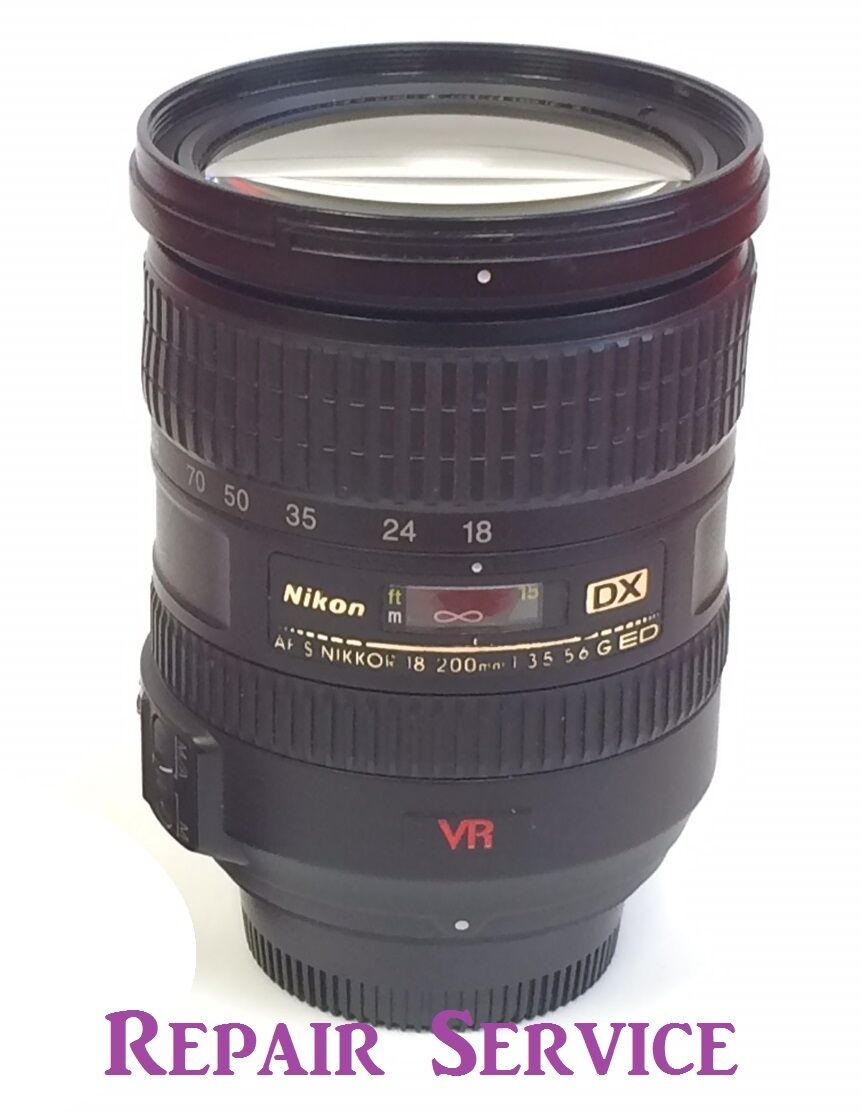 Nikon Nikkor 18-200mm Vr 3.5-5.6 Af-s G Ed Dx Lens Repair Service