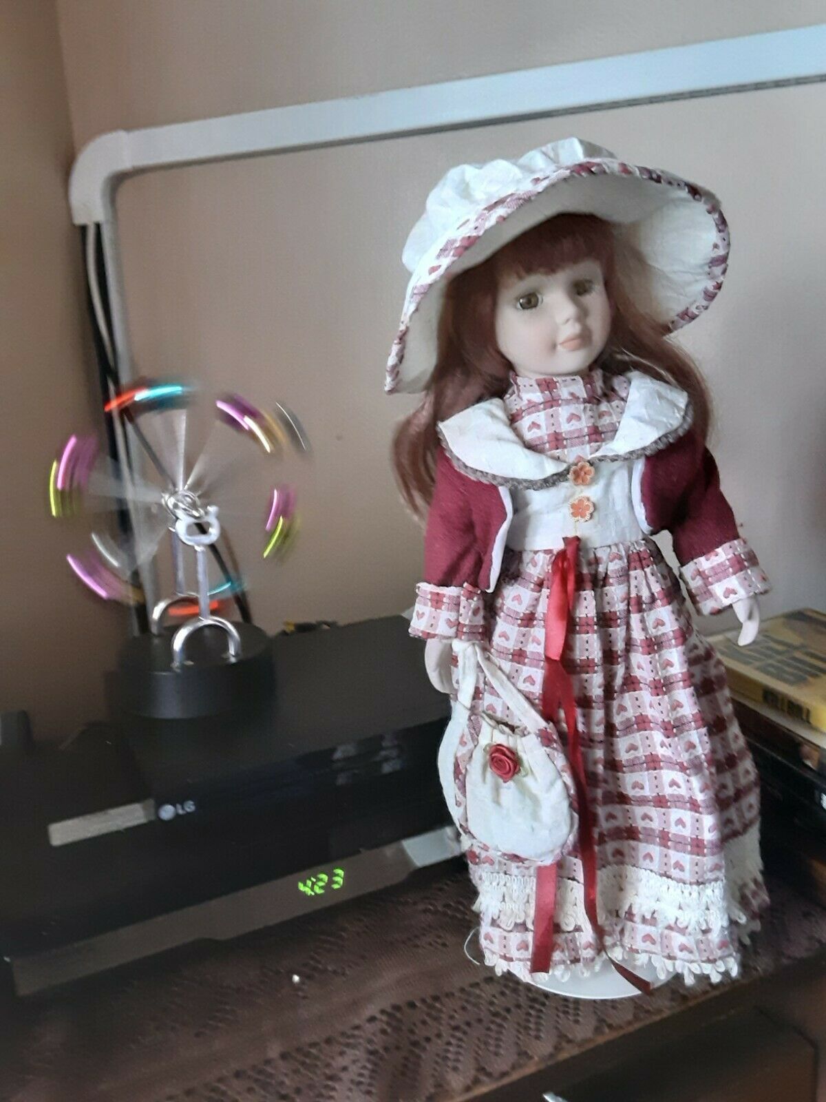 Porcelain Country Doll 16 Inches
