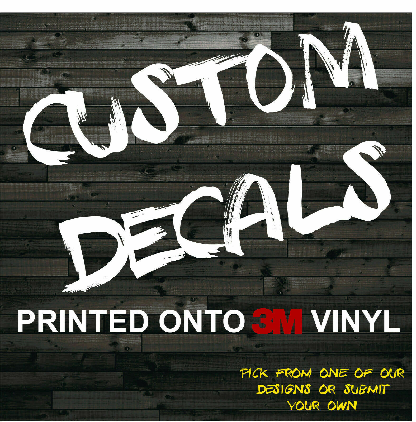 Custom Decal Sticker Text Image Vinyl Graphics Printed Car Truck Window Bumper