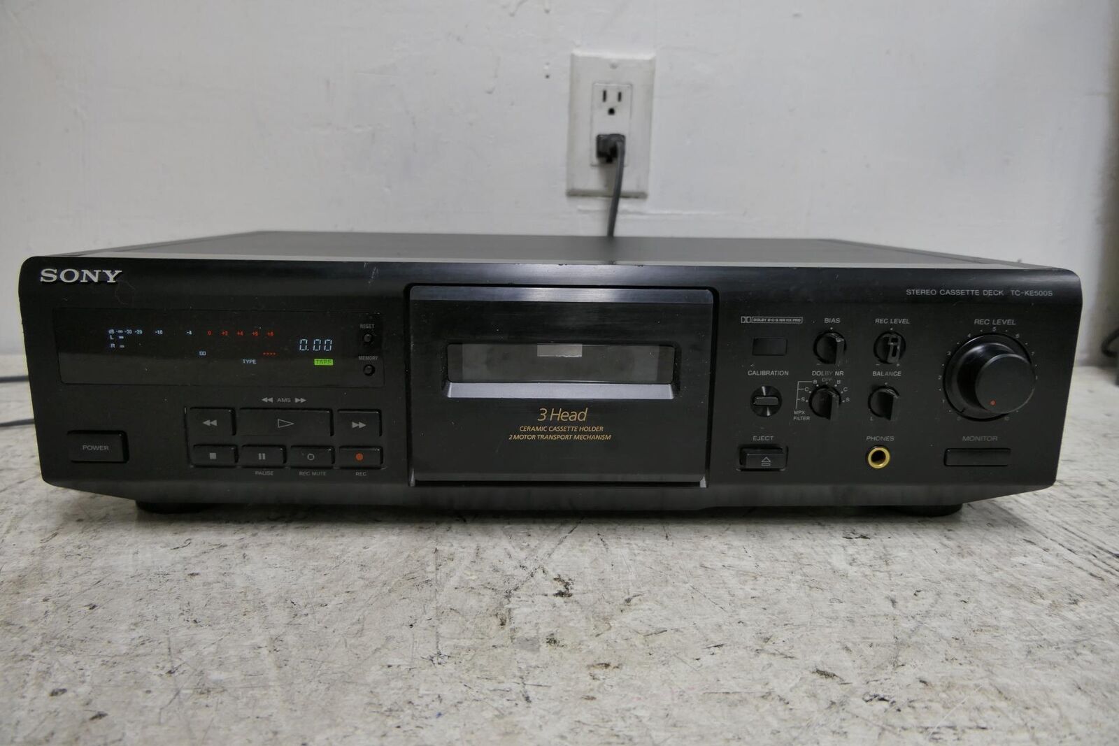 Sony Tc-ke500s 3-head 3 Motor Stereo Cassette Deck (1996) ~ Parts/repair
