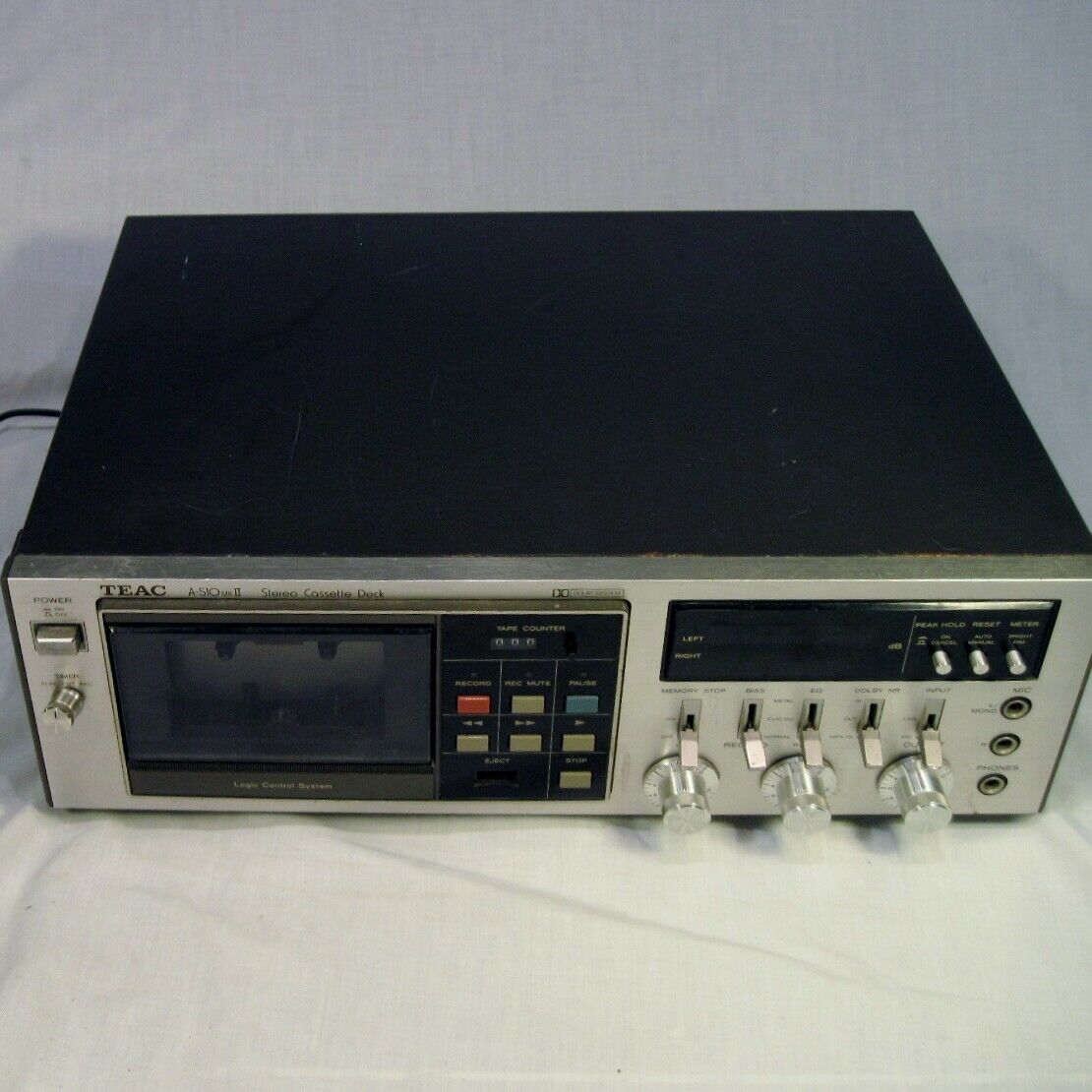 Teac A-510 MKII Stereo Cassette Deck Dolby Sound Logic Control System for Repair