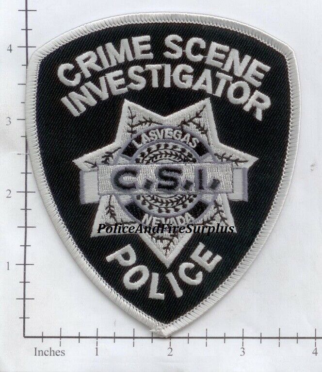 Nevada - Las Vegas Crime Scene Investigator NV Police Dept Patch - CSI