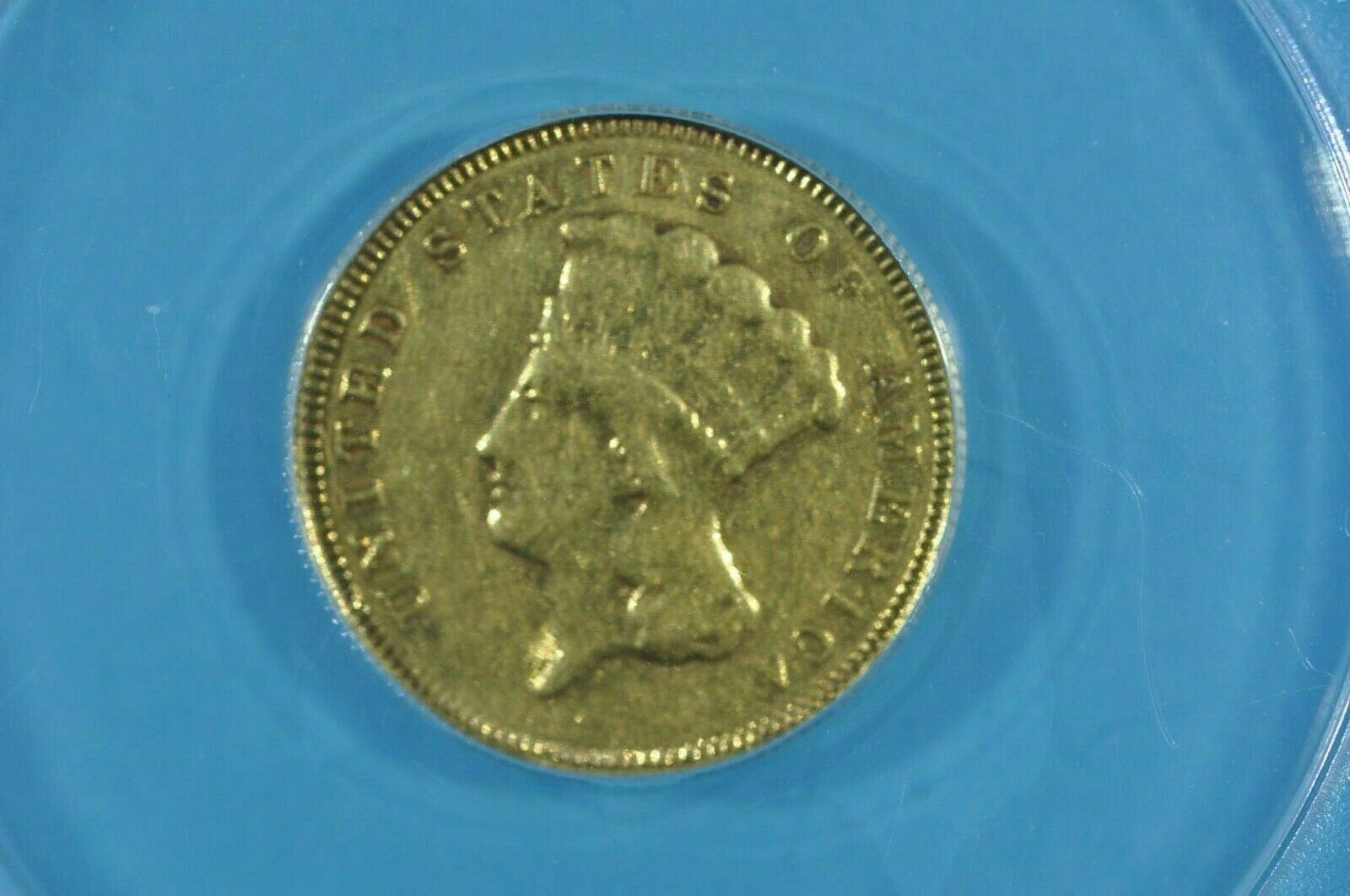 Three Dollar gold 1878 ANACS xf 45 details