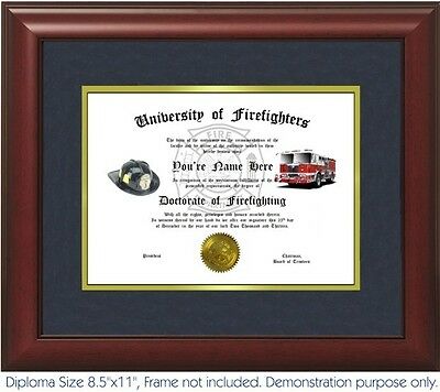 Firefighting Diploma - Personalized with your Name/Date- Best on eBay. Fire