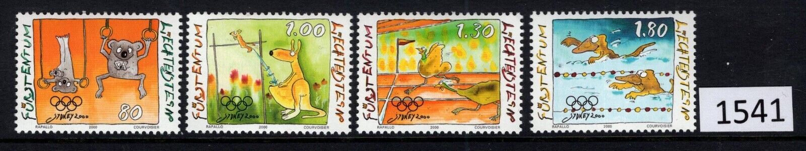 $1 World MNH Stamps (1541), Liechtenstein Scott 1185-1188, Olympics set of 4