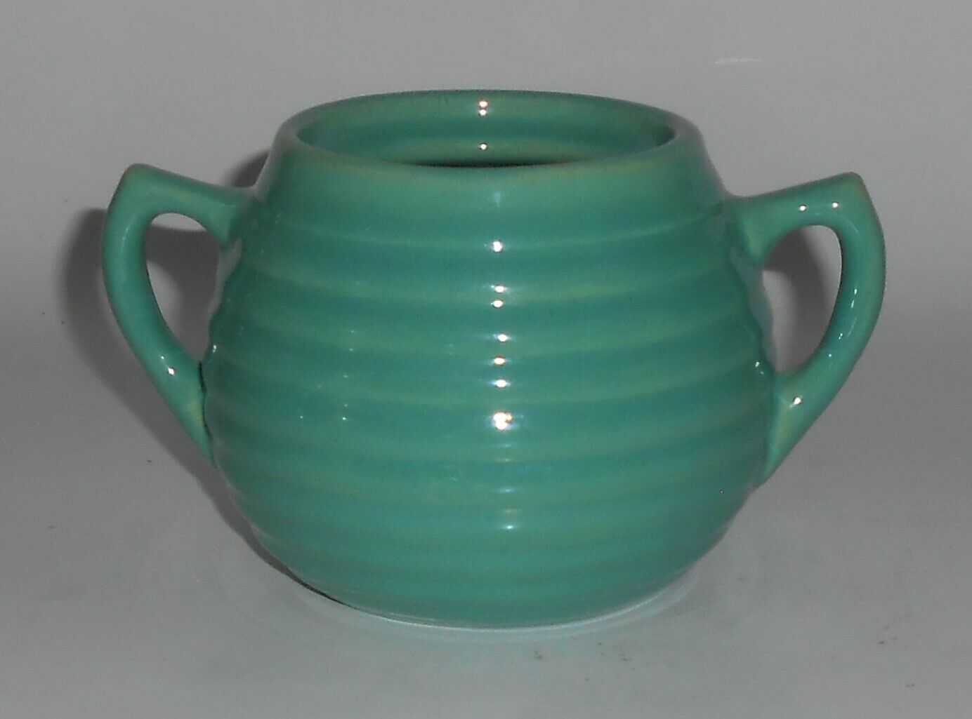 Bauer Pottery Ring Ware Jade Sugar Bowl - No Lid