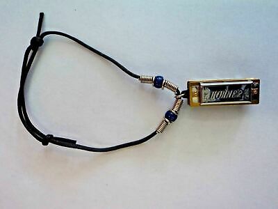 Real Playable Hohner Mini Removable Harmonica Bracelet in Key of C Model 38-BR